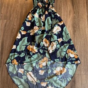 Floral High Low Dress